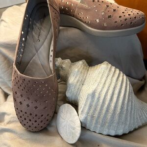 Women's Taupe Slip-On Shoes